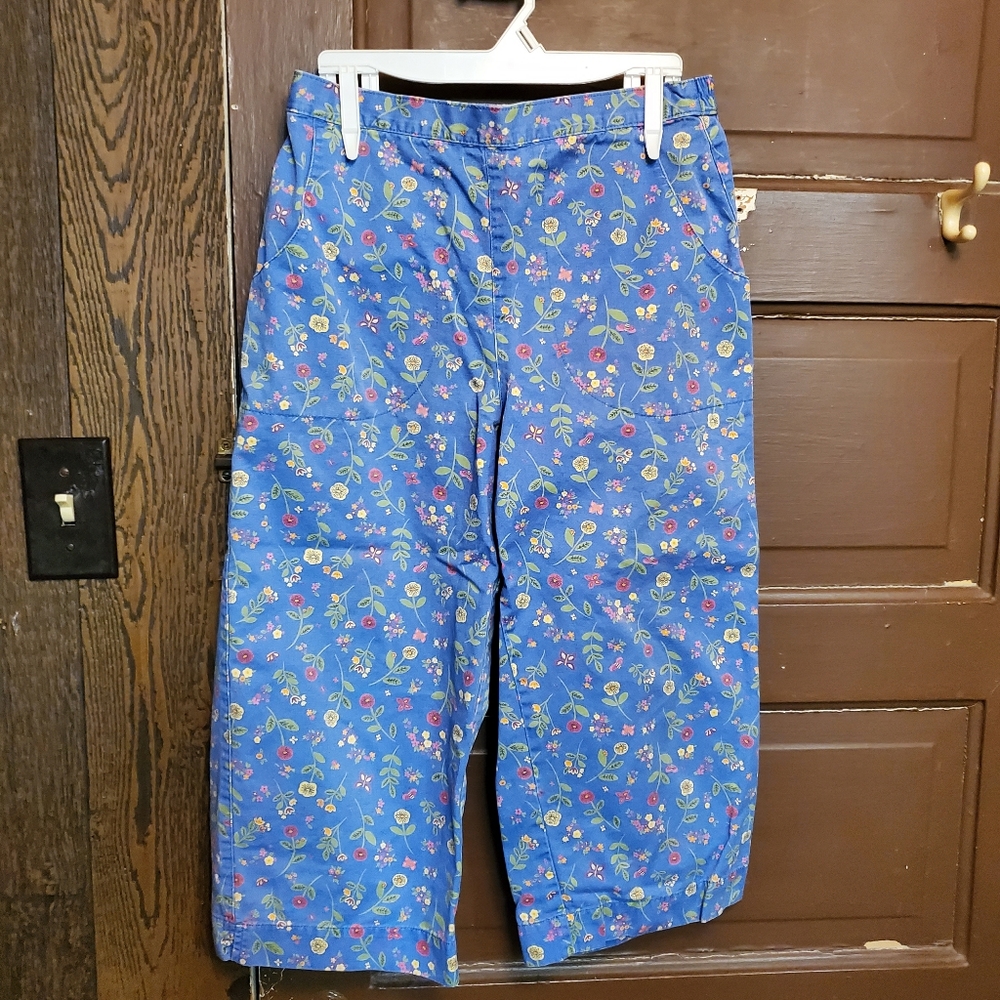 L.L. Bean Vintage 90s Floral Capris
